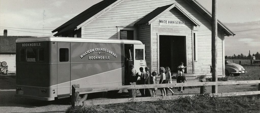 Old Bookmobile at White Horn School