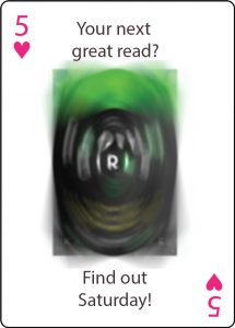 Blurred image: Your next great read? Find out Saturday!
