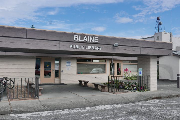 Blaine Library front entrance