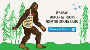 It's real. You can get books from the library again. Click here to schedule a pickup.