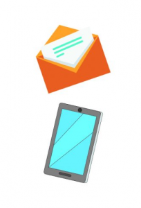 image of envelope and smart phone