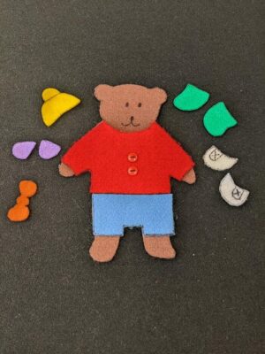 Teddy Wore His Red Shirt Felt Story