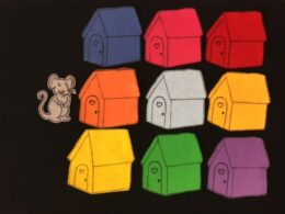 Little Mouse in the Colored House Felt Story