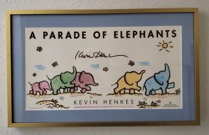 Framed art-Illustration from A parade of elephants
