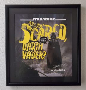 Framed art-Illustration from Are you scared, Darth Vader