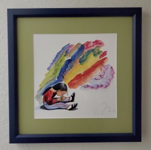 Framed art-Illustration from They say blue