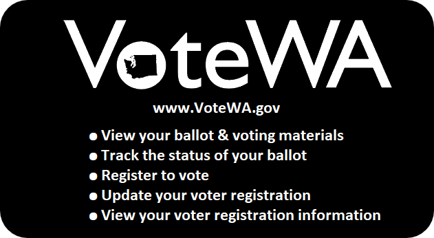 Votewa.gov. View your ballot and voting materials. Track the status of your ballot. Register to vote. Update your voter registration. View your voter registration information.