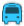 Blue bus icon