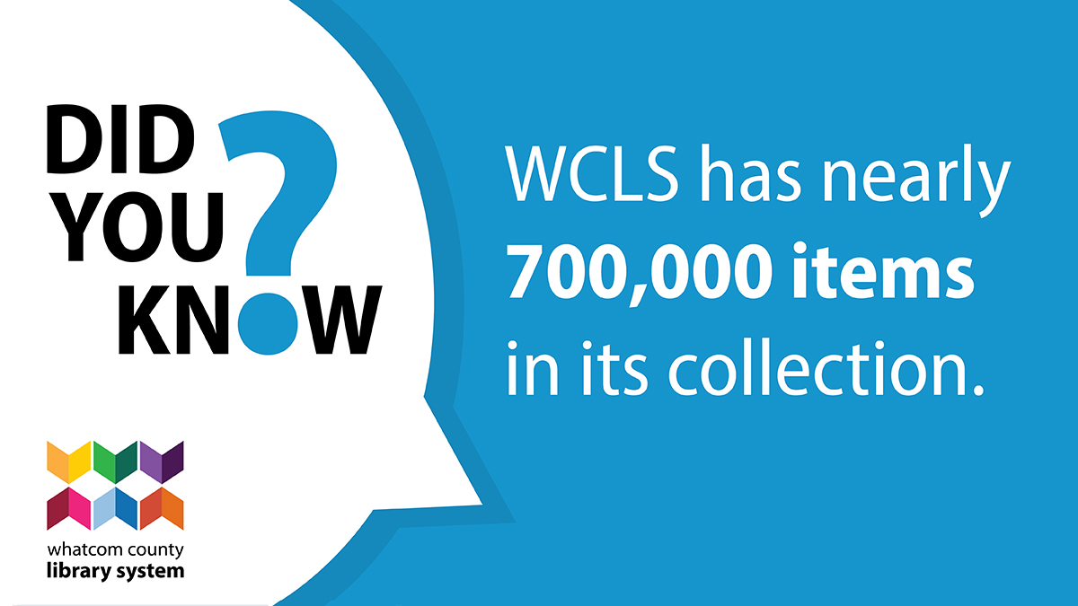 Did you know WCLS has nearly 700,000 items in its collection?
