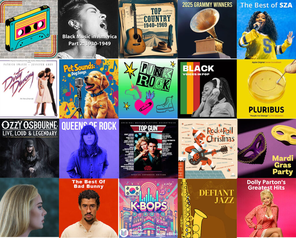 Image of Freegal Playlist covers
