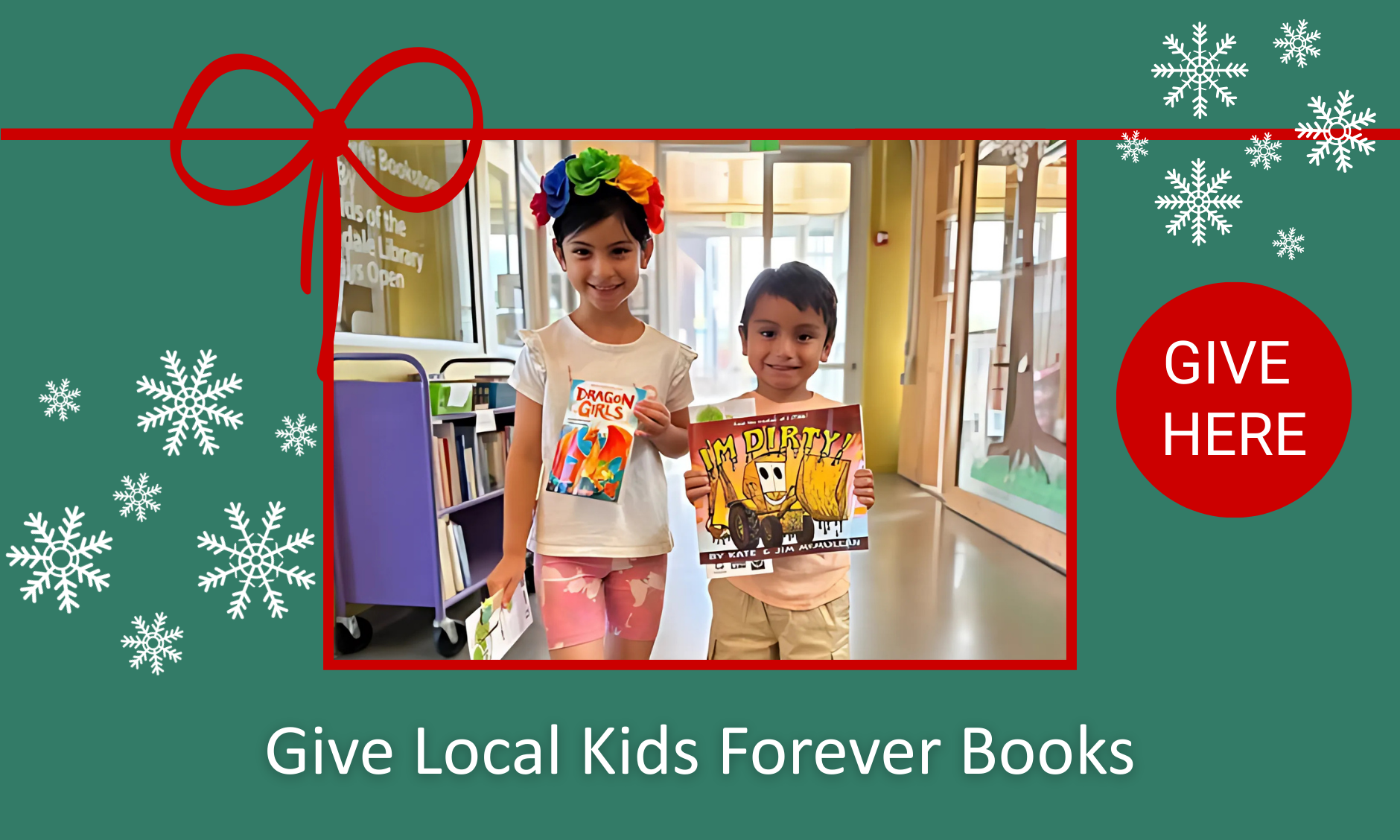Give local kids forever books. Give here.