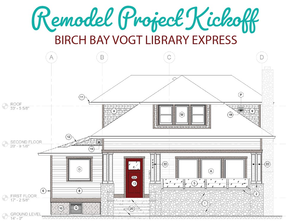 Remodel project kickoff. Birch Bay Vogt Library Express