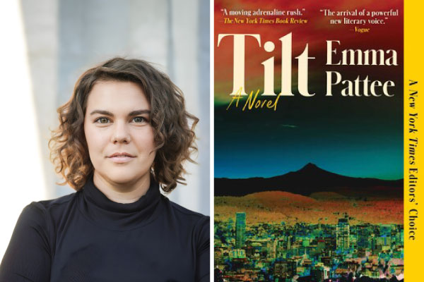 Emma Patee and her book, Tilt