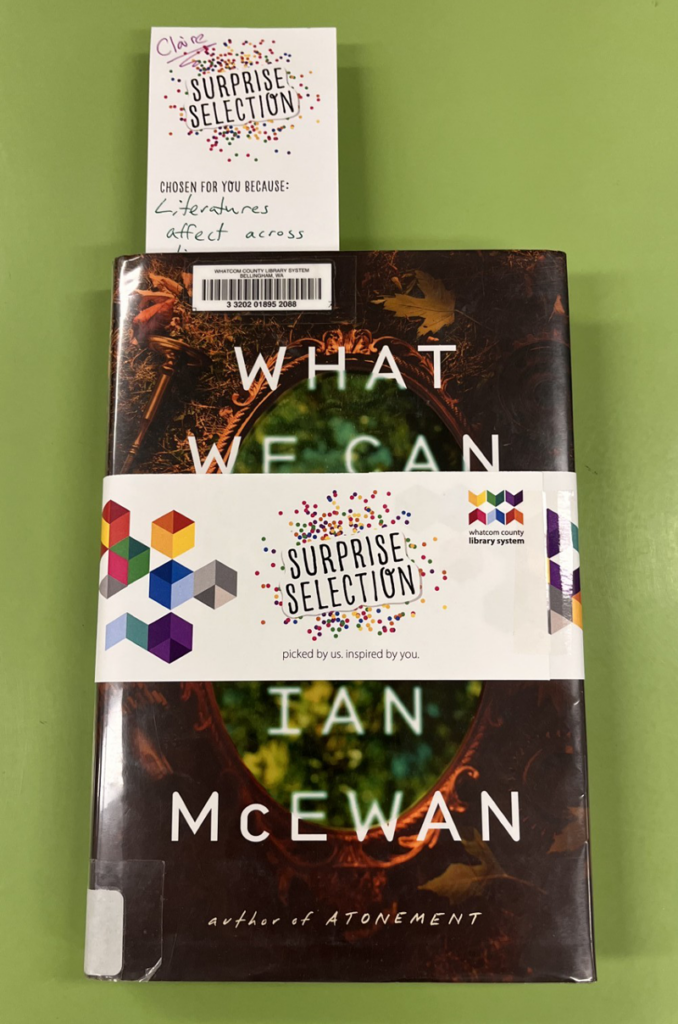 library book wrapped for Surprise Selection