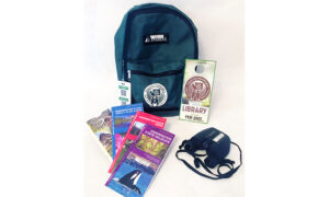 Backpack and maps